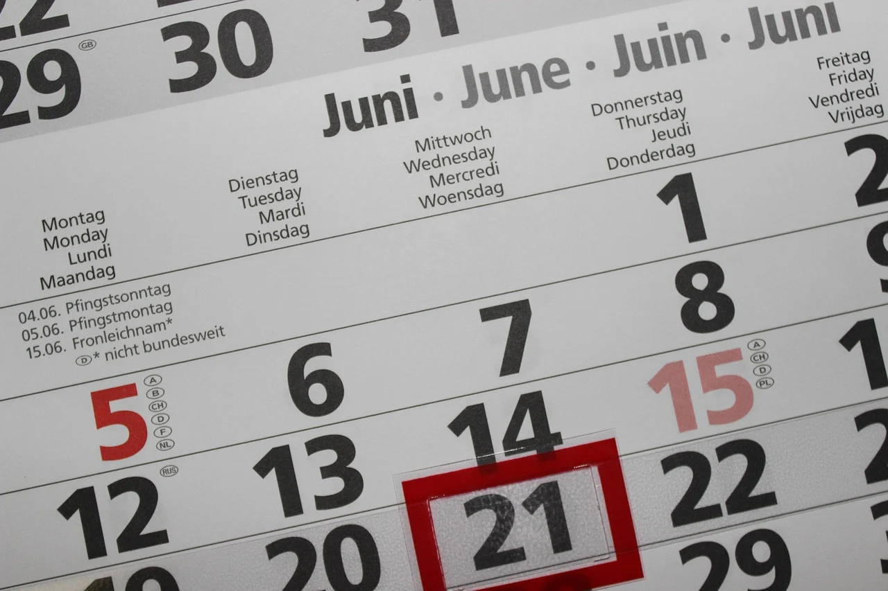 Calendar showing monthly and quarterly intervals with ARR reporting
